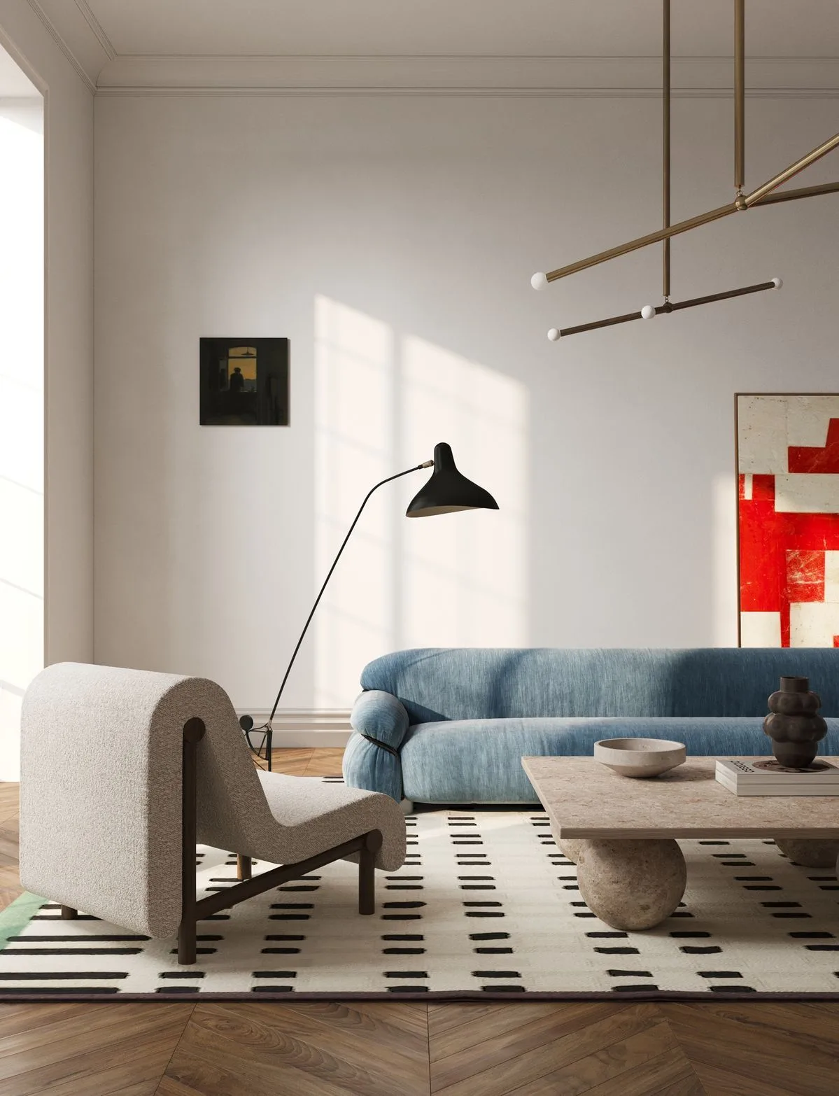 Vibrant minimalist design by Decozies interior designers