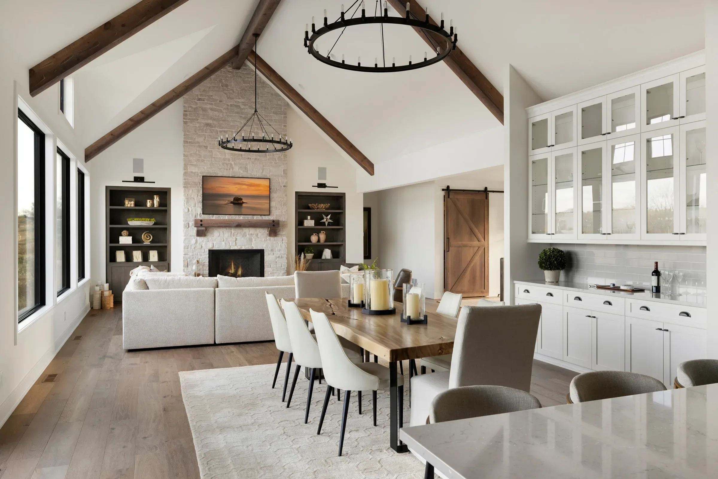 Designed by Decozie. Open plan layout. Interior design by Decozie.