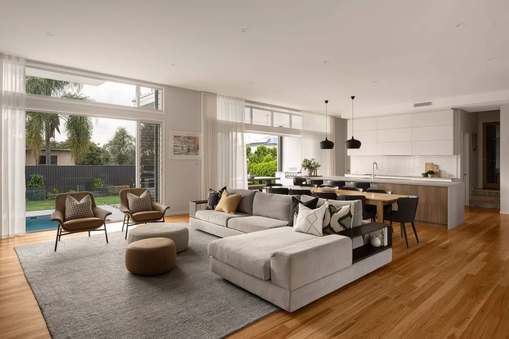 Combined Living and Dining Room - Interior design by Decozie