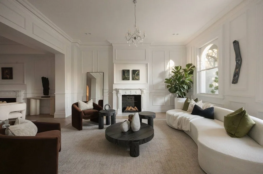 Elegant Living Room - Living Room interior design by Decozie