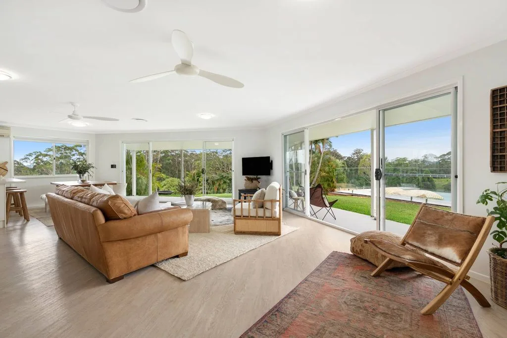 Living Room with Panoramic View - Living Room interior design by Decozie