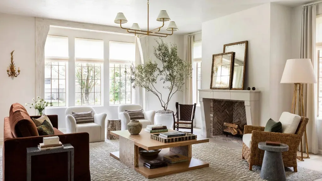 Warm and Cozy Living Room - Living Room interior design by Decozie